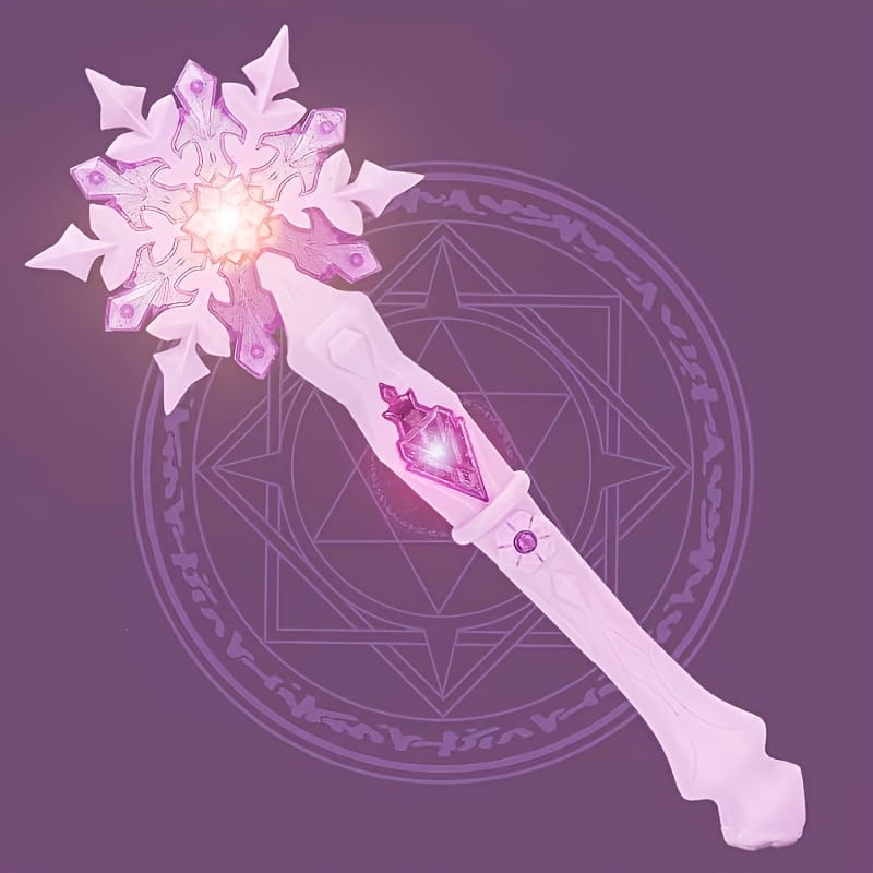 Hot Selling Anime Ice Princess Elsa Light Music Magic Dream Snow Wand Makeup Toy Girl Birthday Christmas Gift