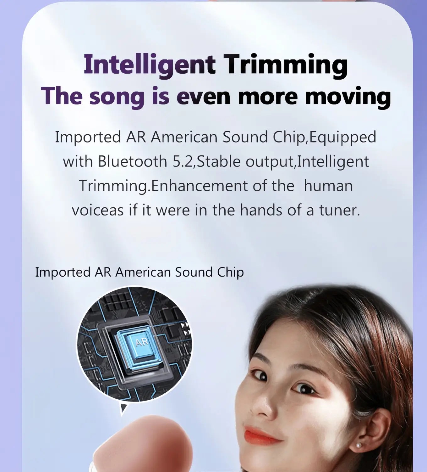Wireless Karaoke Microphone with Speaker BT 5.3 No Delay 52mm Speaker No Howling Portable Mic for Singing with Lights