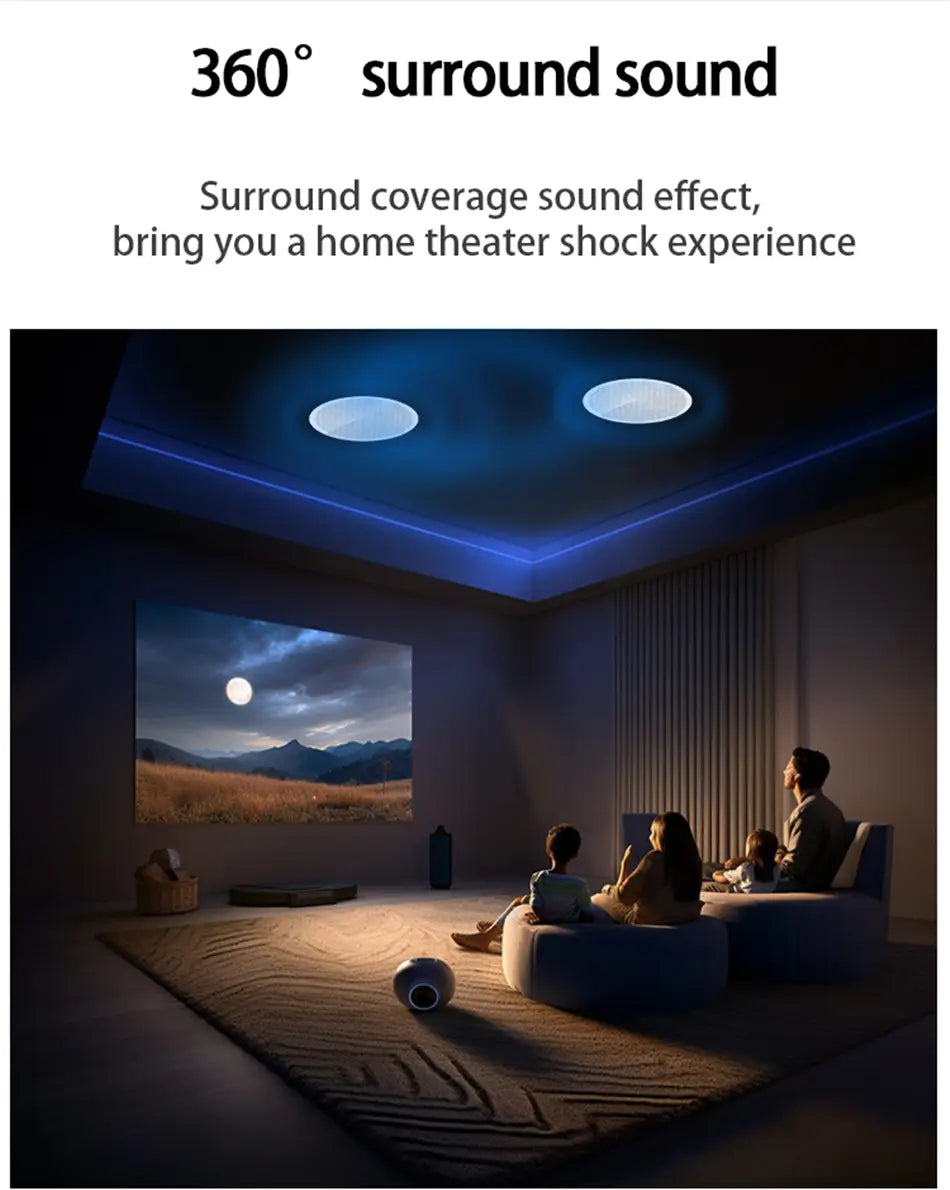 Smart Audio System TUYA Home Sound in Wall Amplifier Android 11 system WiFi Bluetooths Amp with Stereo Ceiling Speaker Kit Hotel
