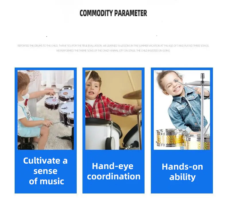 Drums jazz drums music enlightenment for children and babies toys imitation Musical Instruments beginners practicing Musica
