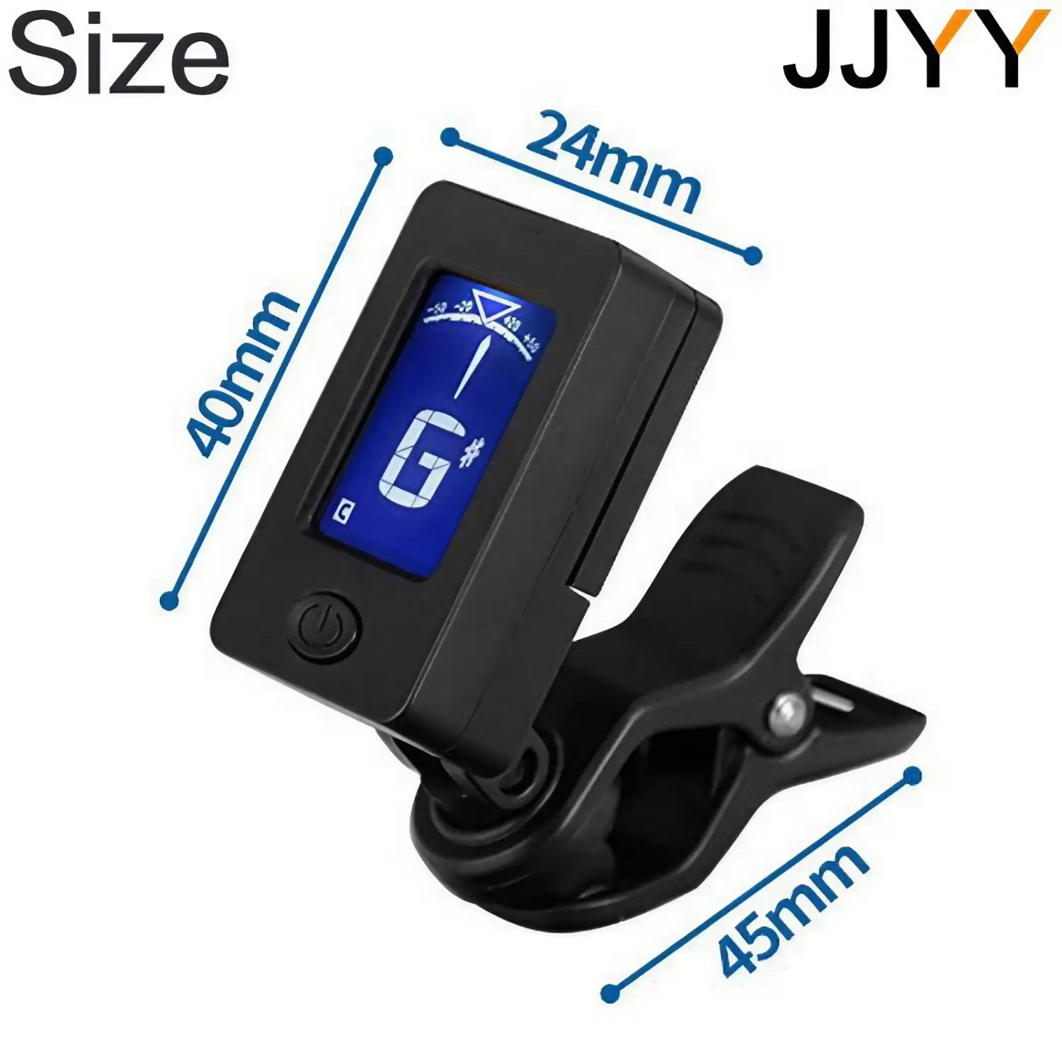 Clip-On Digital Guitar Tuner 360 Degree Rotatable LCD Guitarra Tuner Portable Universal LCD Display Digital Tuner Musical