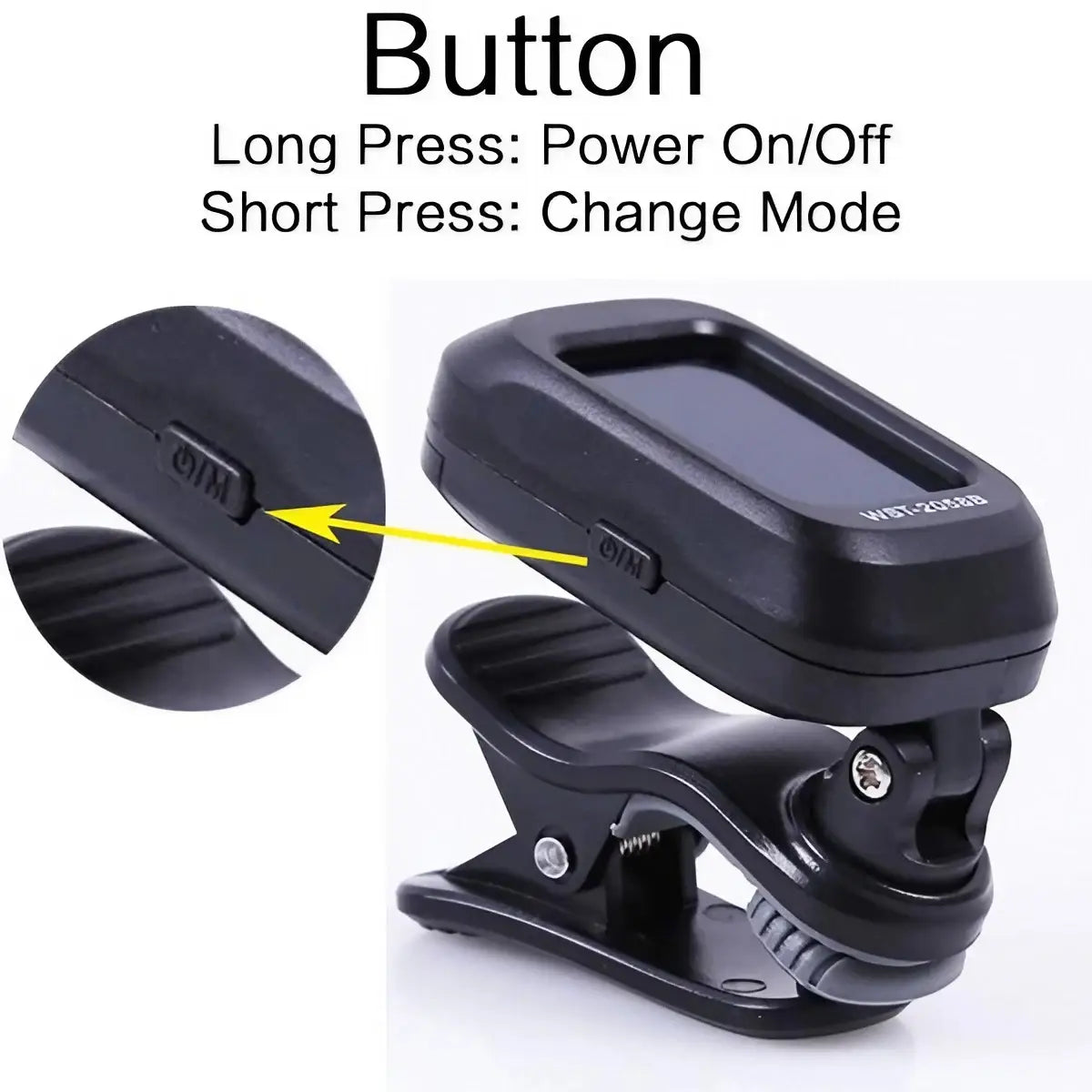 Clip-On Digital Guitar Tuner 360 Degree Rotatable LCD Guitarra Tuner Portable Universal LCD Display Digital Tuner Musical