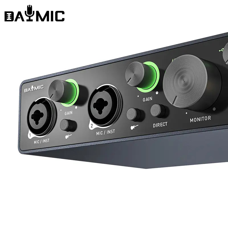 Audio interface recording studio usb external sound card recording guitar 2 channel interface audio аудиоинтерфейс
