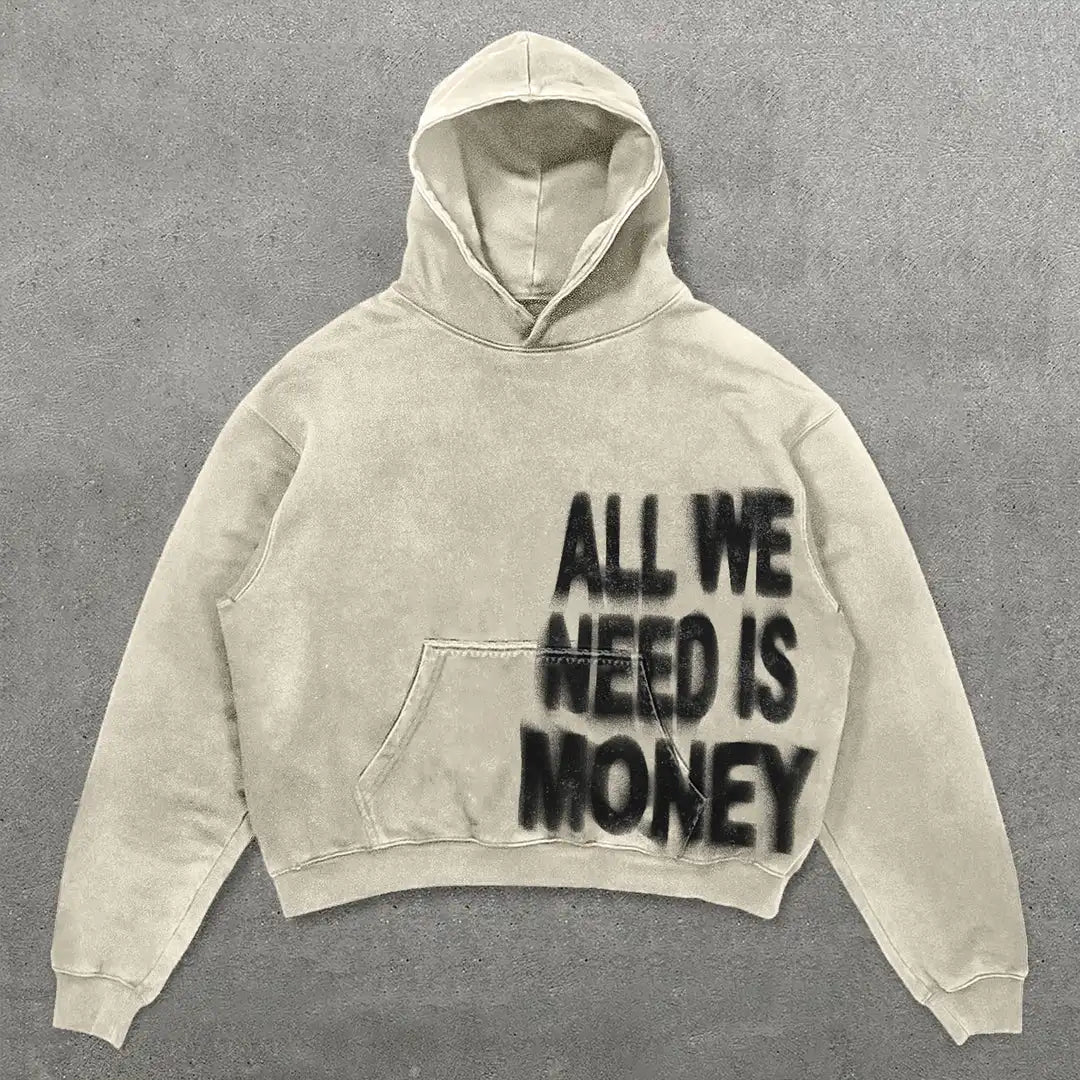 Hip Hop Retro Letter Hoodie Y2K Clothes Men Harajuku Hip Hop Lettering Graphic Print Oversized Hoodie Sweatshirt Pullover Tops