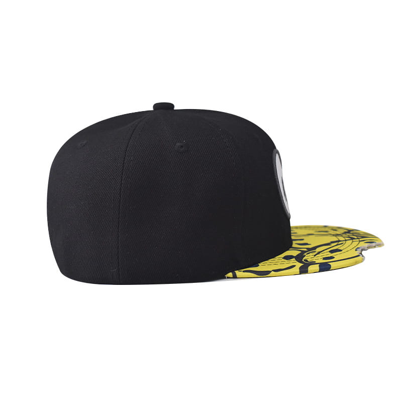 Hip-hop cap Flat hat Big eyes cute Embroidery pattern Cartoon Fashion Flat brim hat Sport cap Hip Hop Fitted Cap Youth tide cap