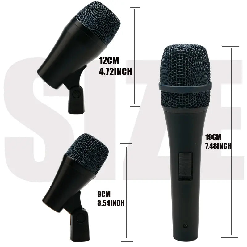 Professional Musical Instruments Drum Set Wired Microphone Mic Kit with Standard Mounting Accessories