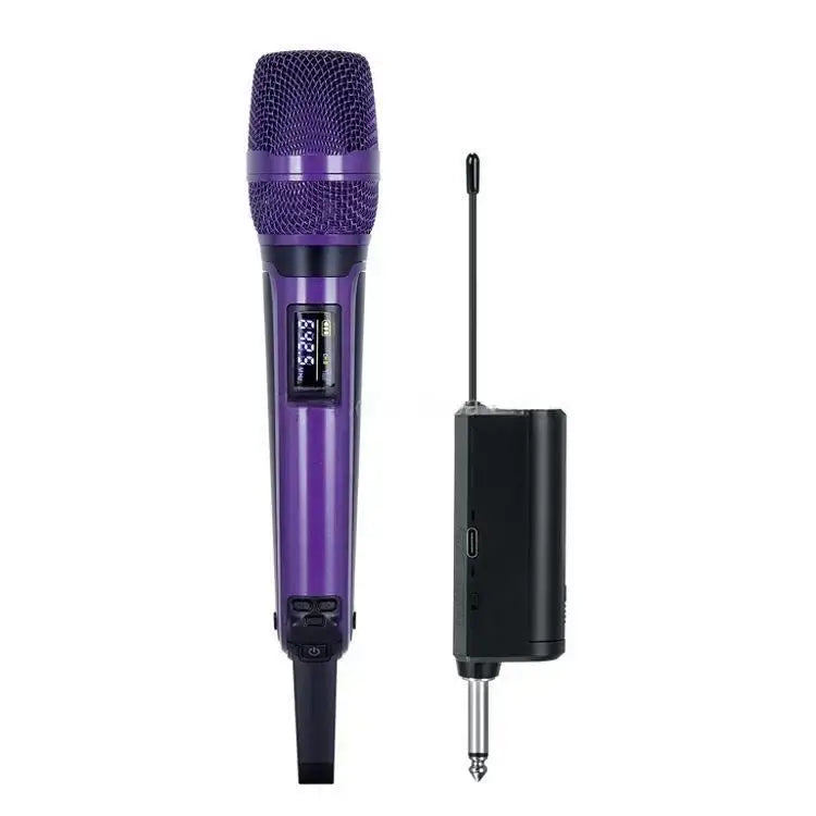 Wireless Karaoke Microphone Dynamic UHF Home Studio Recording for Computer Audio Professional DJ Conference Mic Recharge 2023