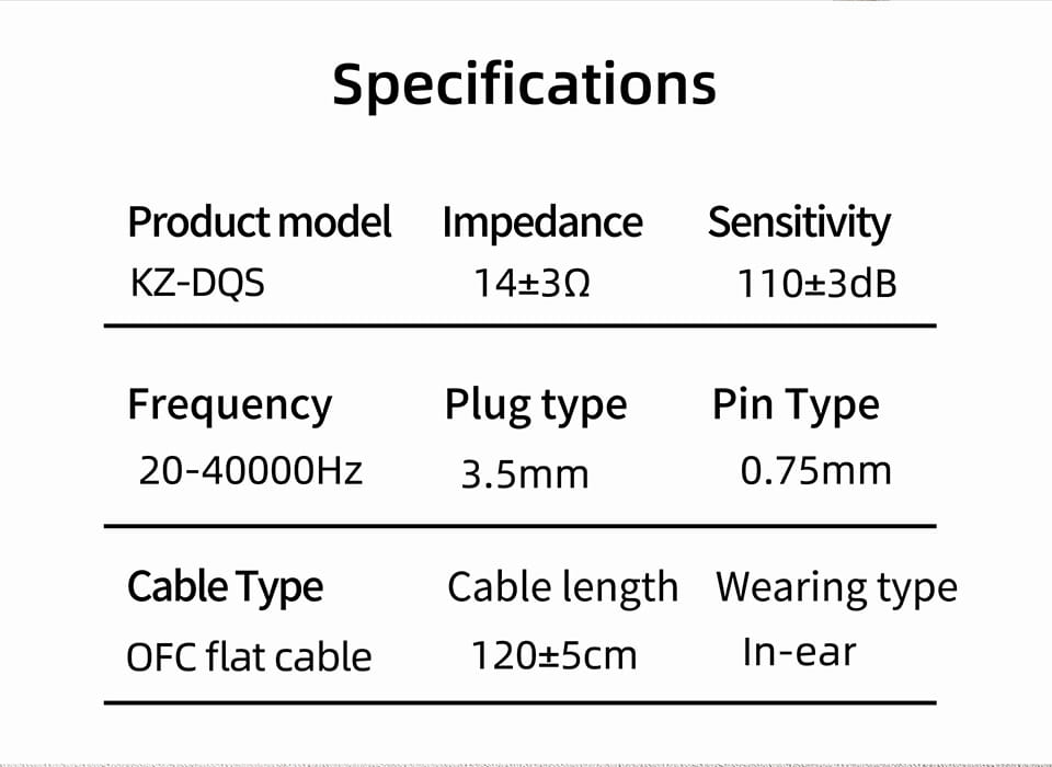 KZ DQS Metal Wired Earphones With Microphone In Ear Earbuds Headphones HiFi Bass Monitor Sport Music Stereo Detachable Headset