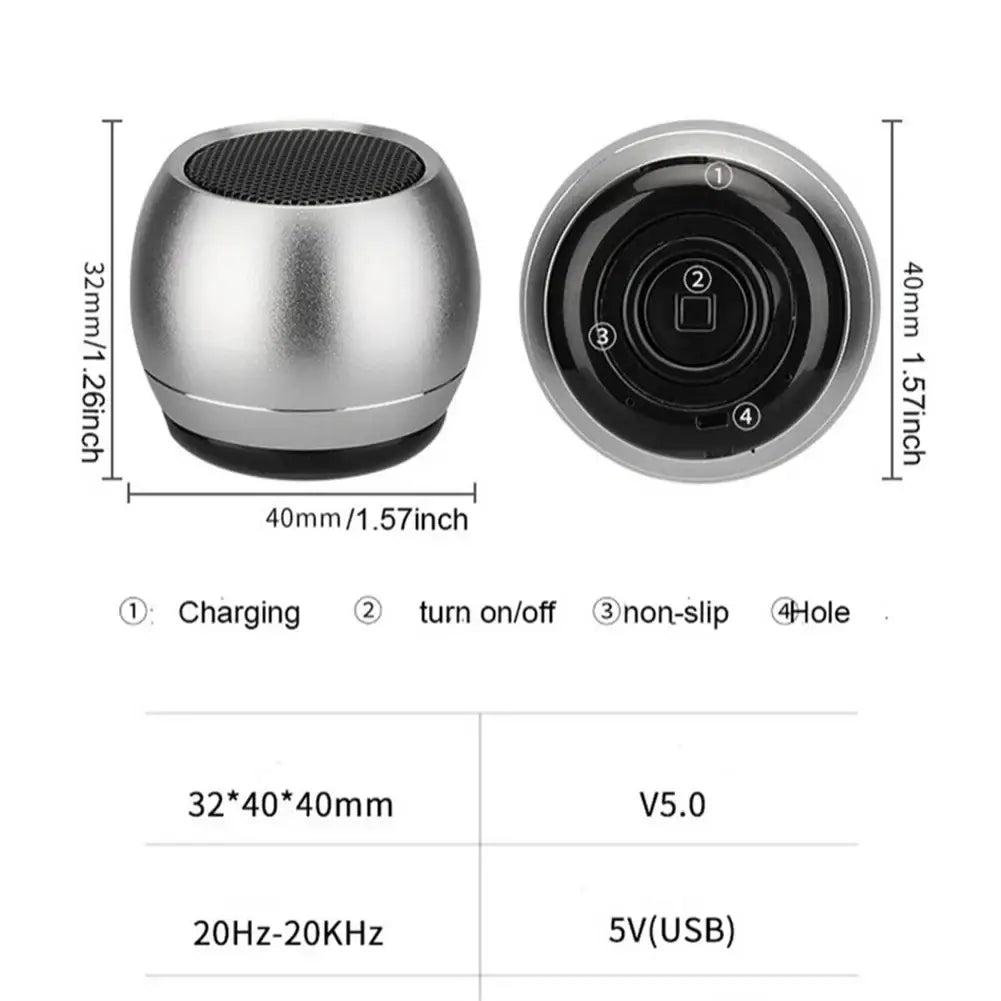 M1 Portable Bluetooth Haut-Parleur Musique Stéréo Surround Mini USB Extérieur Subwoofer Haut-Parleur Lecteur Audio Haut-Parleur