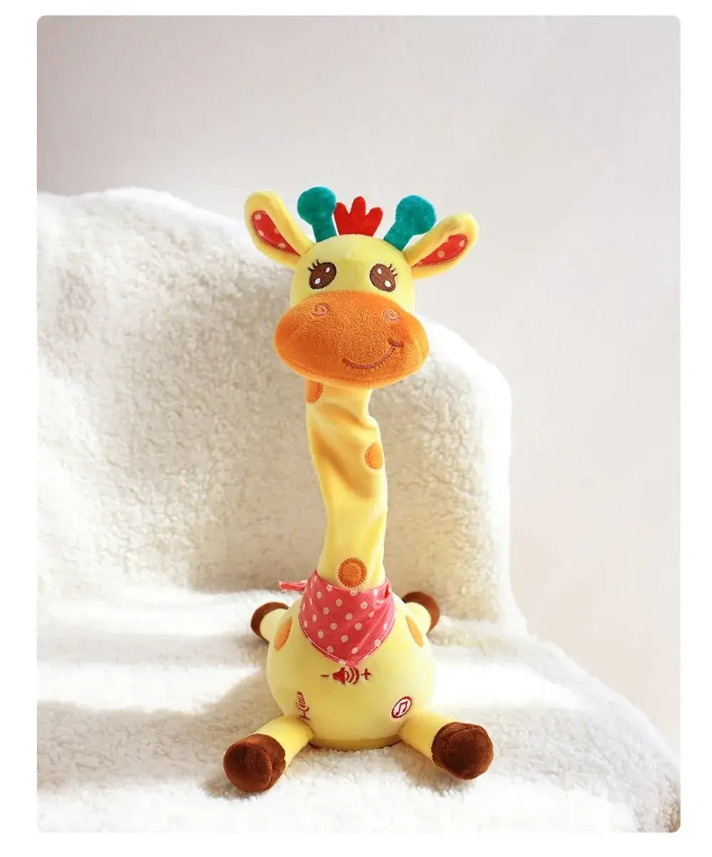 Repeating What You Say Dancing Talking Giraffe Toy with 10 Songs Glowing Swaying Dancing Giraffe Adjustable Volume Musical