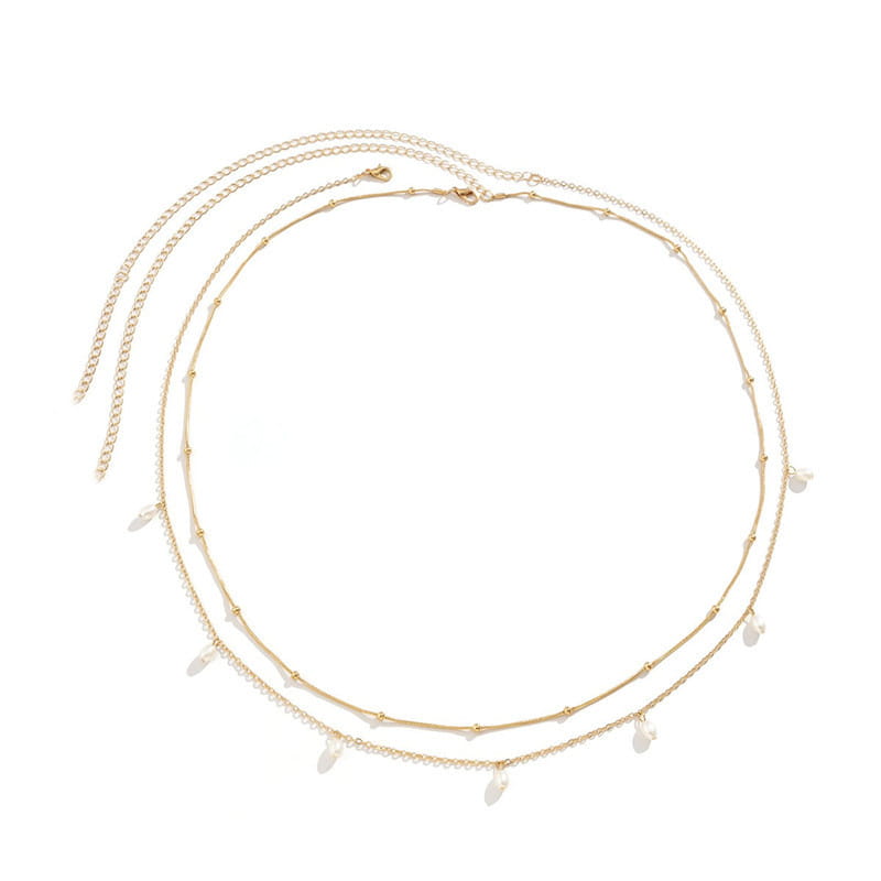 New Charm Sexy Double Layer Butterfly Chain for Women Waist Bead Belly Chain Belly Belt Summer Beach Body Jewelry Accessories