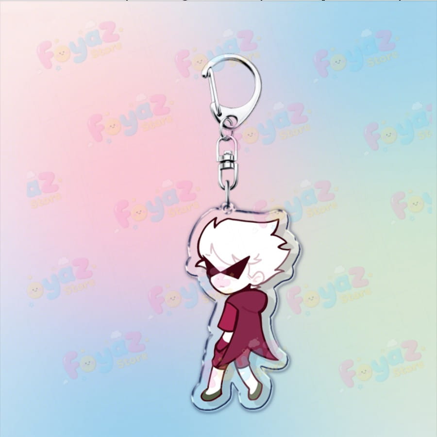 Cartoon Homestuck Keychain Accessories Bag Charms Dave Strider John Egbert Karkat Gamer Keyrings Jewelry Fans Freinds Gift