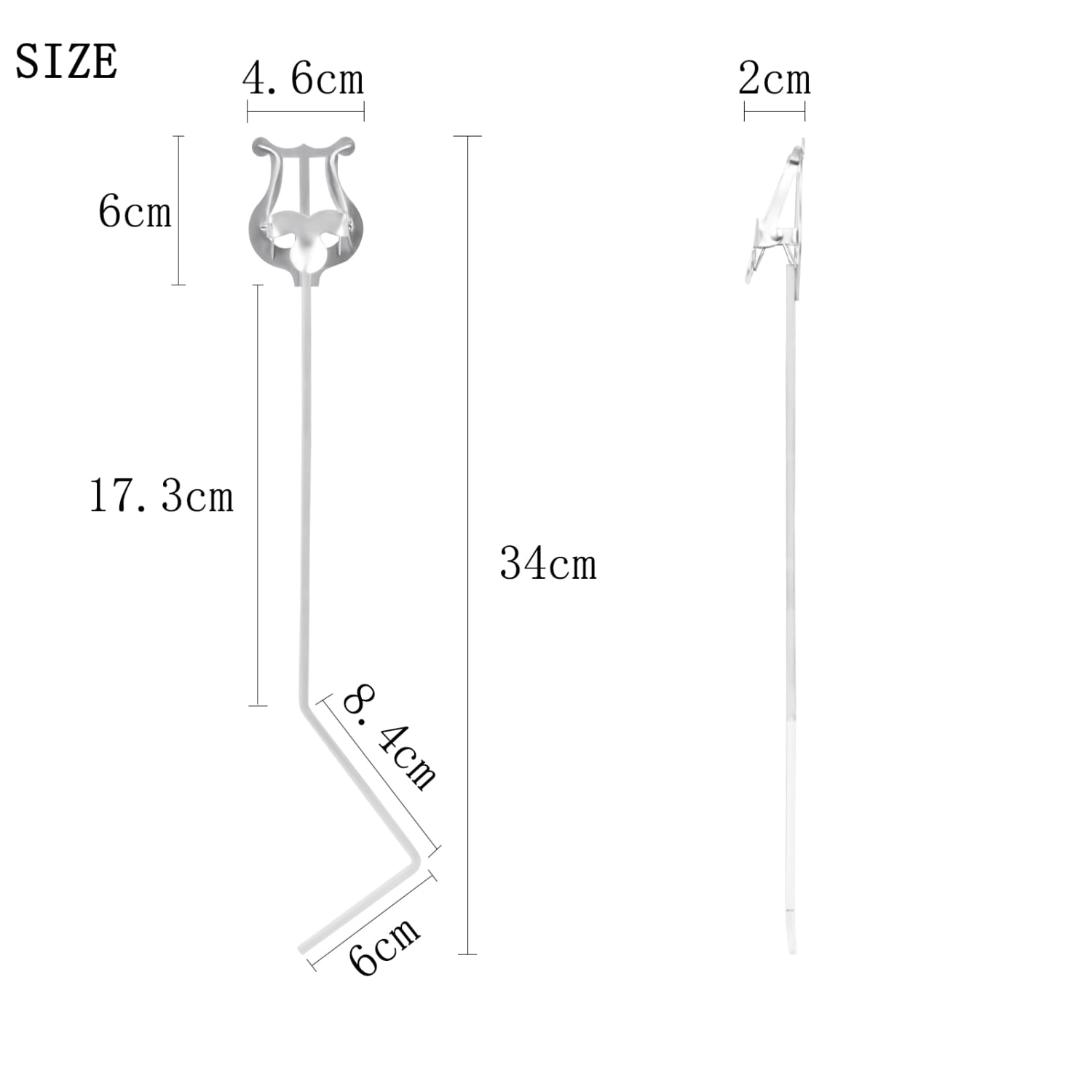 IRIN Music Stand Flute Trumpet Clarinet Winds Saxophone Baritone Portable Marching Sheet Music Stands Beginner Practice Parts