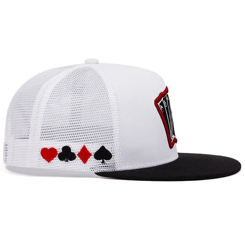 2024 New Fashion Hip Hop Cap Men Women Adjustable Playing Card Embroidered Baseball Caps Outdoor Sun Hat Unisex Snapback Hats