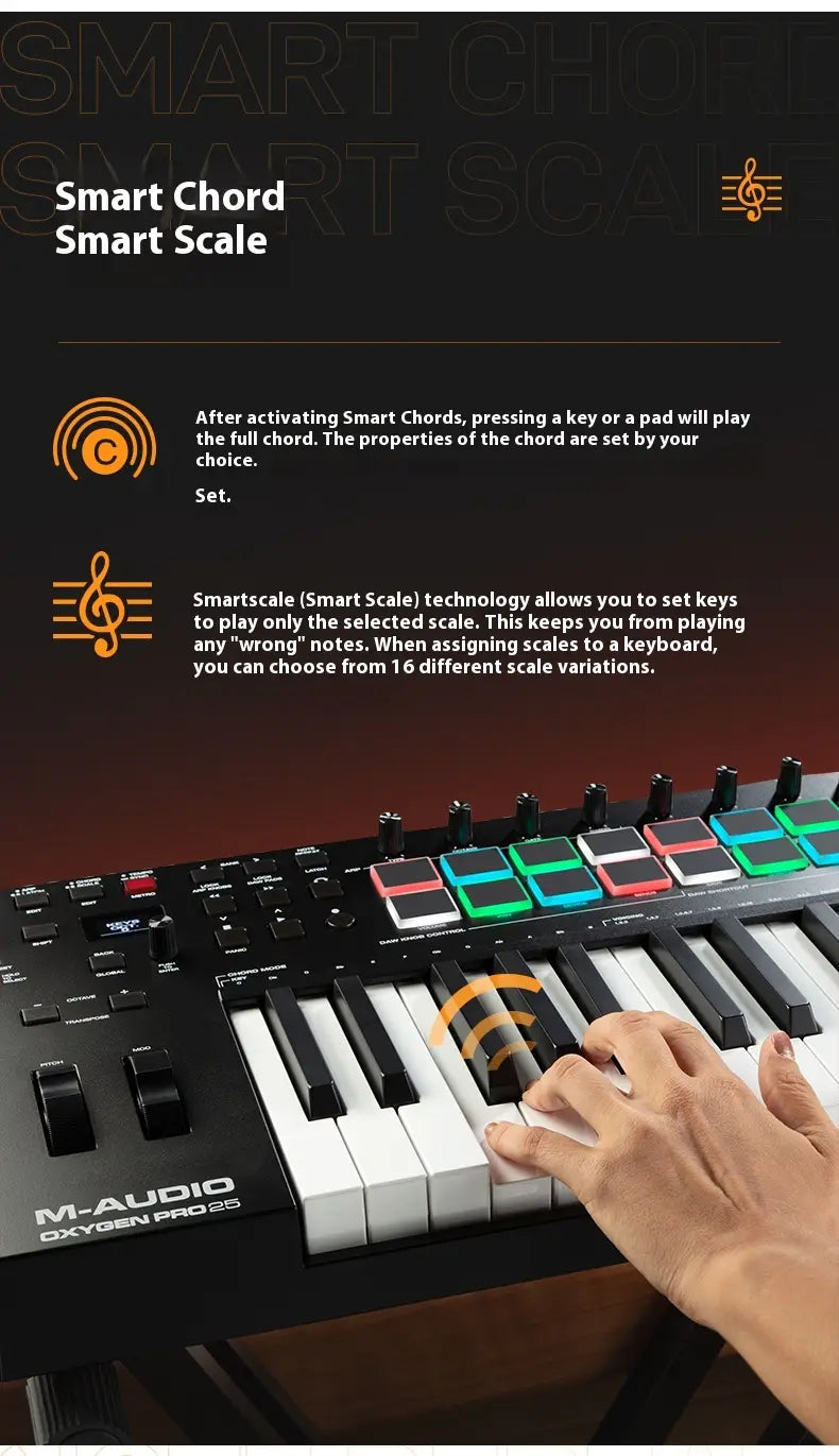 Pro 49 Key USB MIDI Controller Lightweight Plastic Keyboard for Music Orchestration Laptop Interface New Product