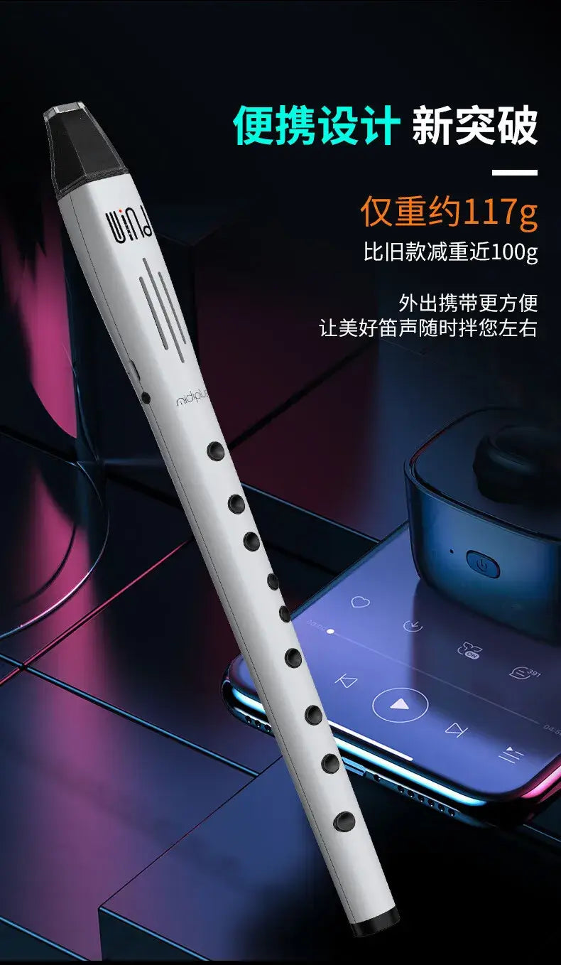 Mini Digital Pocket Flute Wind Wood Instrument Imitation of Various Musical Instrument Sounds Music Entertainment