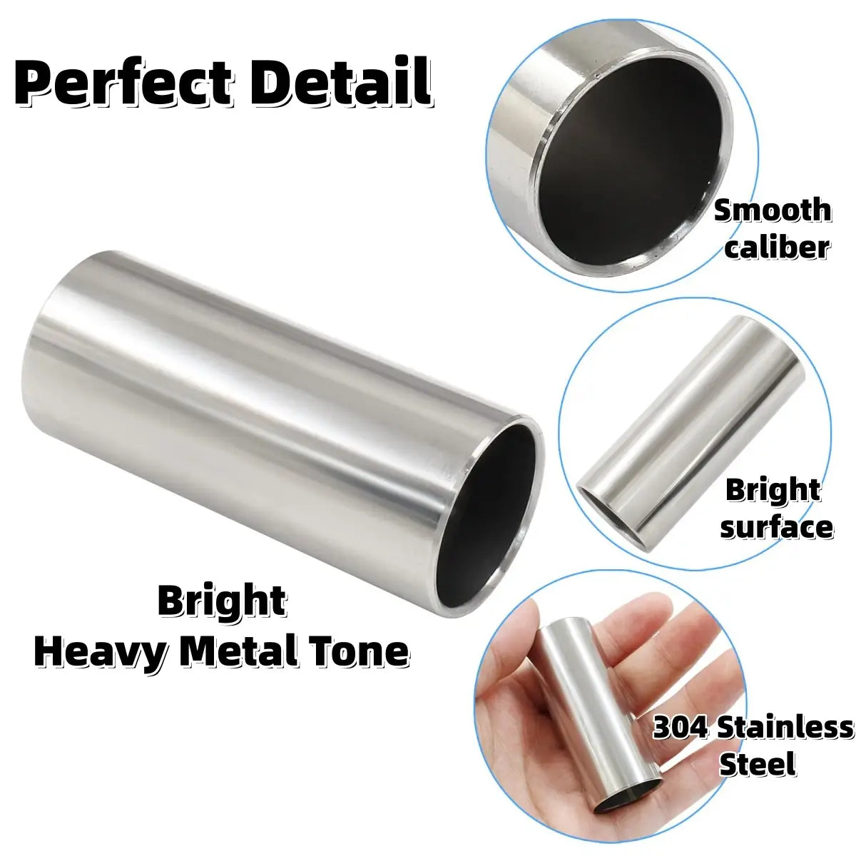 Miwayer Guitar Slider 60mm High 4 Pieces (3 Colors Steel Glides,1Pieces ABS)for Acoustic Guitars & Bass Guitar Accessorie