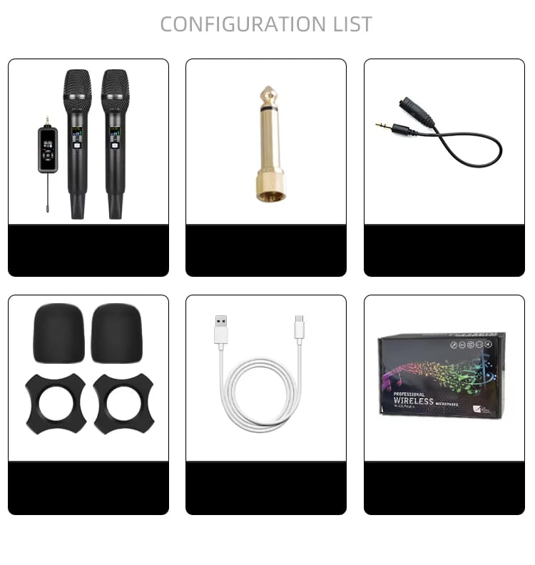 Professional Wireless Infrared Frequency-Matching Microphone with DSP Reverb & Feedback Suppression for Home Karaoke Singing