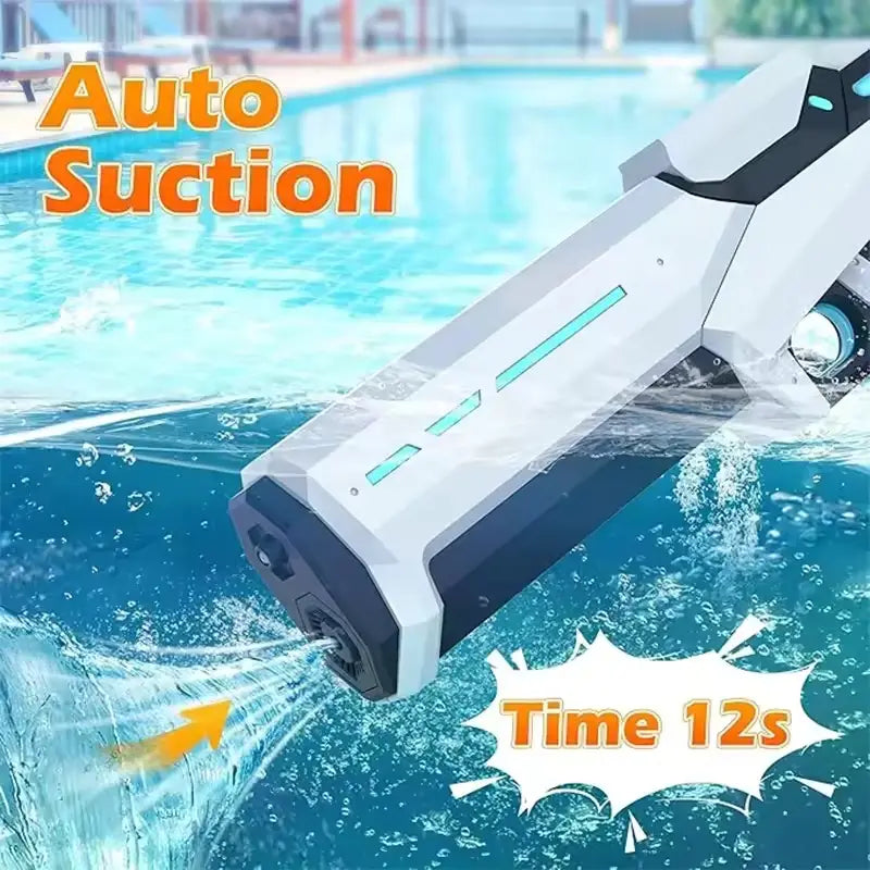 Electric Water Guns for Adults Powerful Squirt Automatic Suction Water Storage Gun Blasters Summer Outdoor Game Toy for Boy Kid