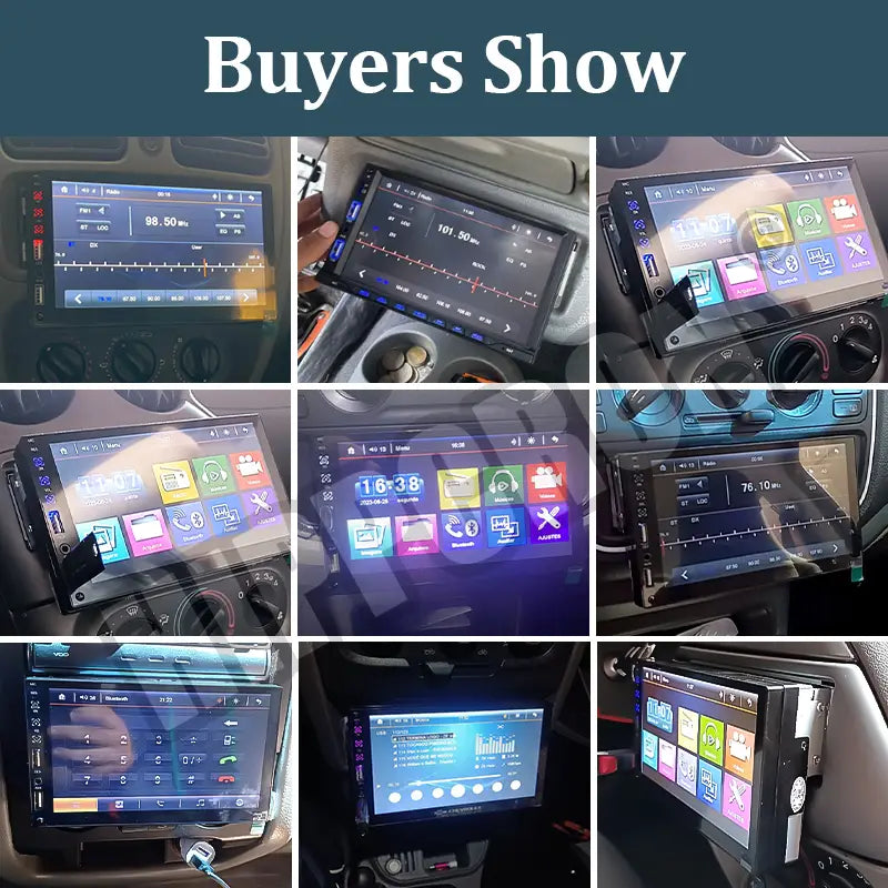 7“ Car Radio 1 Din MP5 Multimedia Player HD Touch Screen Universal Autoradio ISO Power Aux Input USB BT Mirror Link