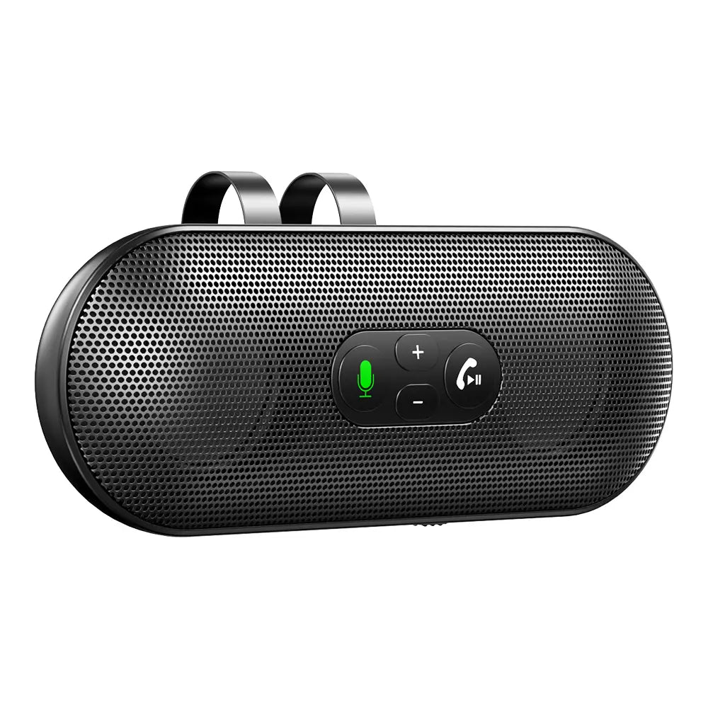 Bluetooth 5.4 Car Kit Handsfree 6W Speakerphone Sun Visor Speaker Mp3 Player Wireless Music Receiver With Voice Assistant
