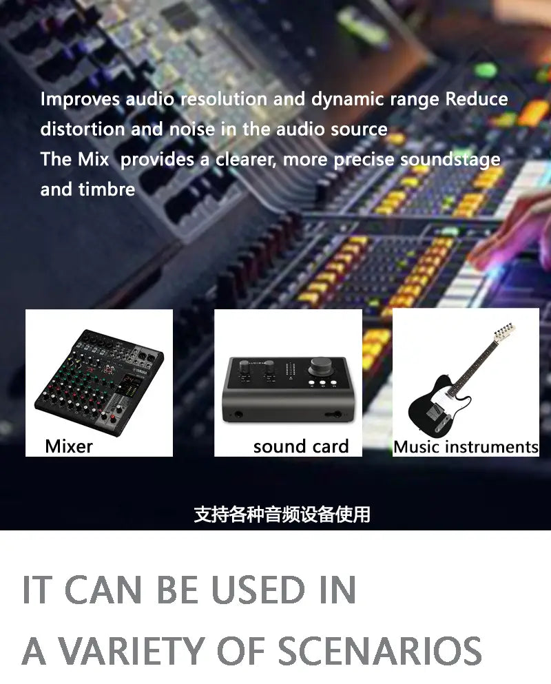 MX400 Mini 4-Channel Audio Mixer Ultra Compact Sound Low Noise With Power Adapter DJ Karaoke Audio Mixer Headphone Amplifier
