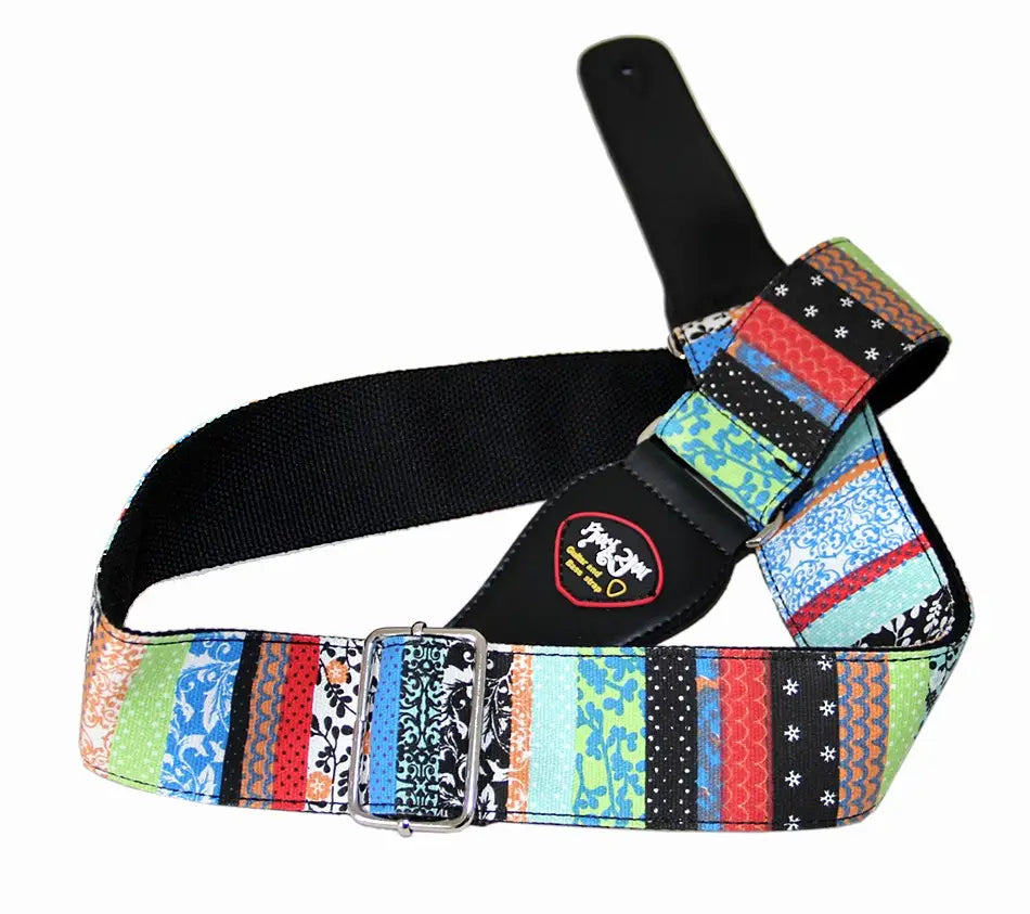 New High Quality Cotton Guitar Strap Acoustic Guitar Strap Electric Bass Guitar Strap Adjustable Length Widen 6.2 Cm