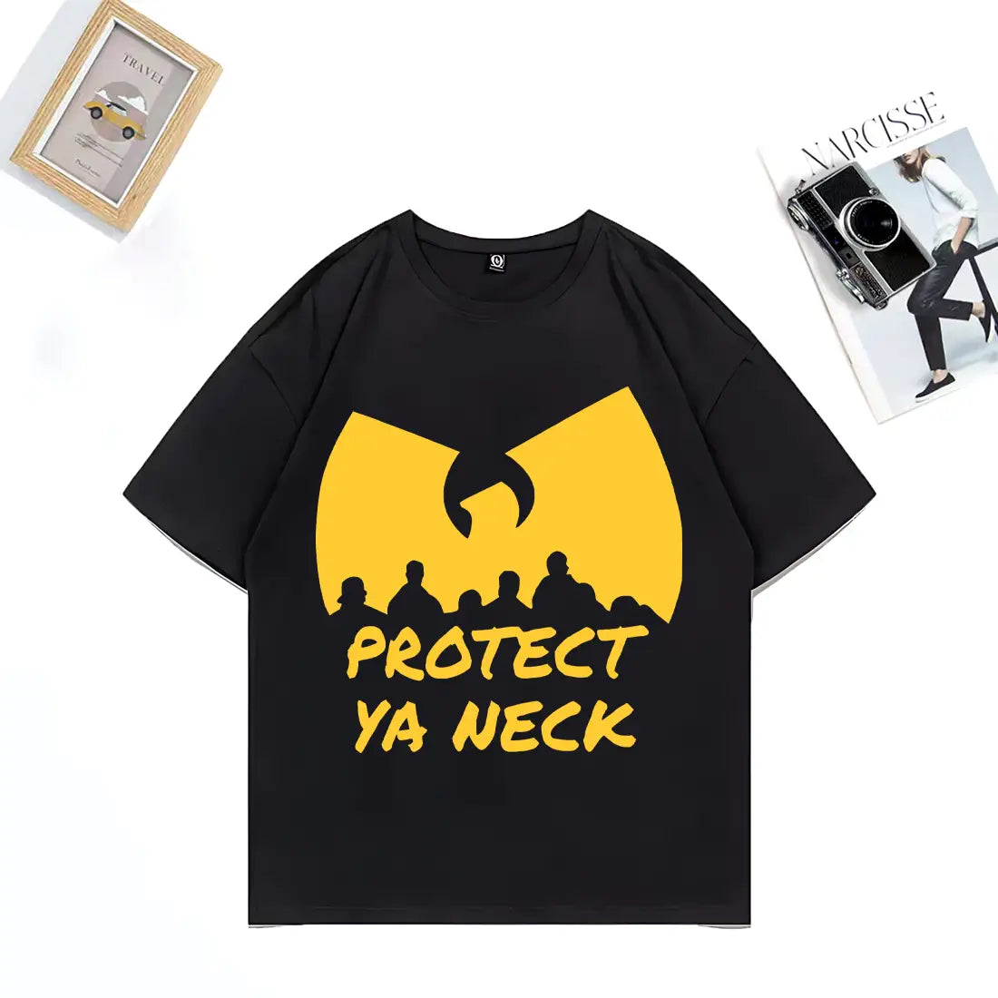 Hip Hop Années 90 Wu Clan T-tangs Print T-Shirt Men Women’s NEW Streetwear Vintage Cotton Clothes Tops Casual Oversized T Shirts