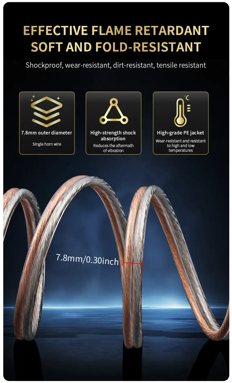 YYTCG Hifi Speaker Cable with Banana Plug for Home Theater Amplifier Surround Sound System Gold plated Banana Audio Cable