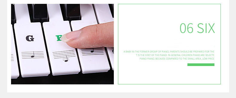 Transparent Piano Keyboard Stickers 49/54/61/88 Key Detachable Music Decal Notes Electronic Piano Piano Spectrum Sticker Symbol