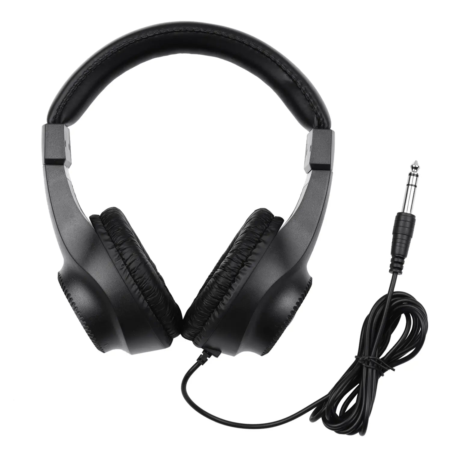 Wired Headset Self Adjusting Headband 6.5mm Single Stereo Monitoring Headphone for Electronic Musical Instruments Electric