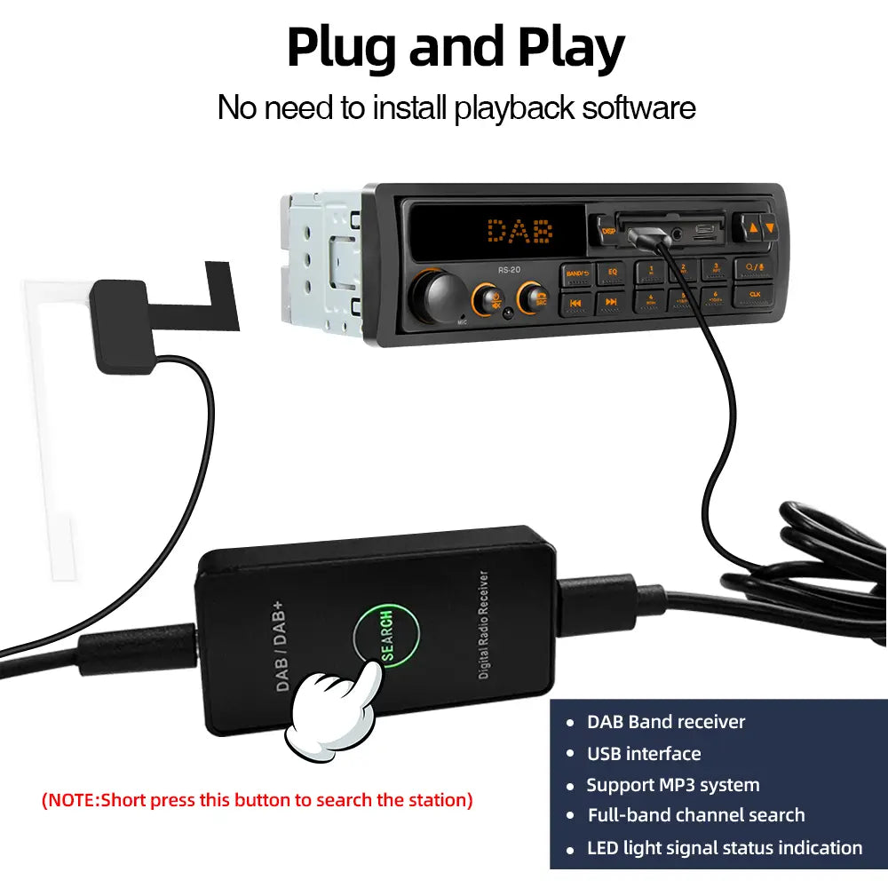 1 Din MP3 Retro Style Car Radio Bluetooth AUX FM AM RDS EQ QC3.0 Voice Control 12V Multimedia Stereo Head Unit USB TF Player