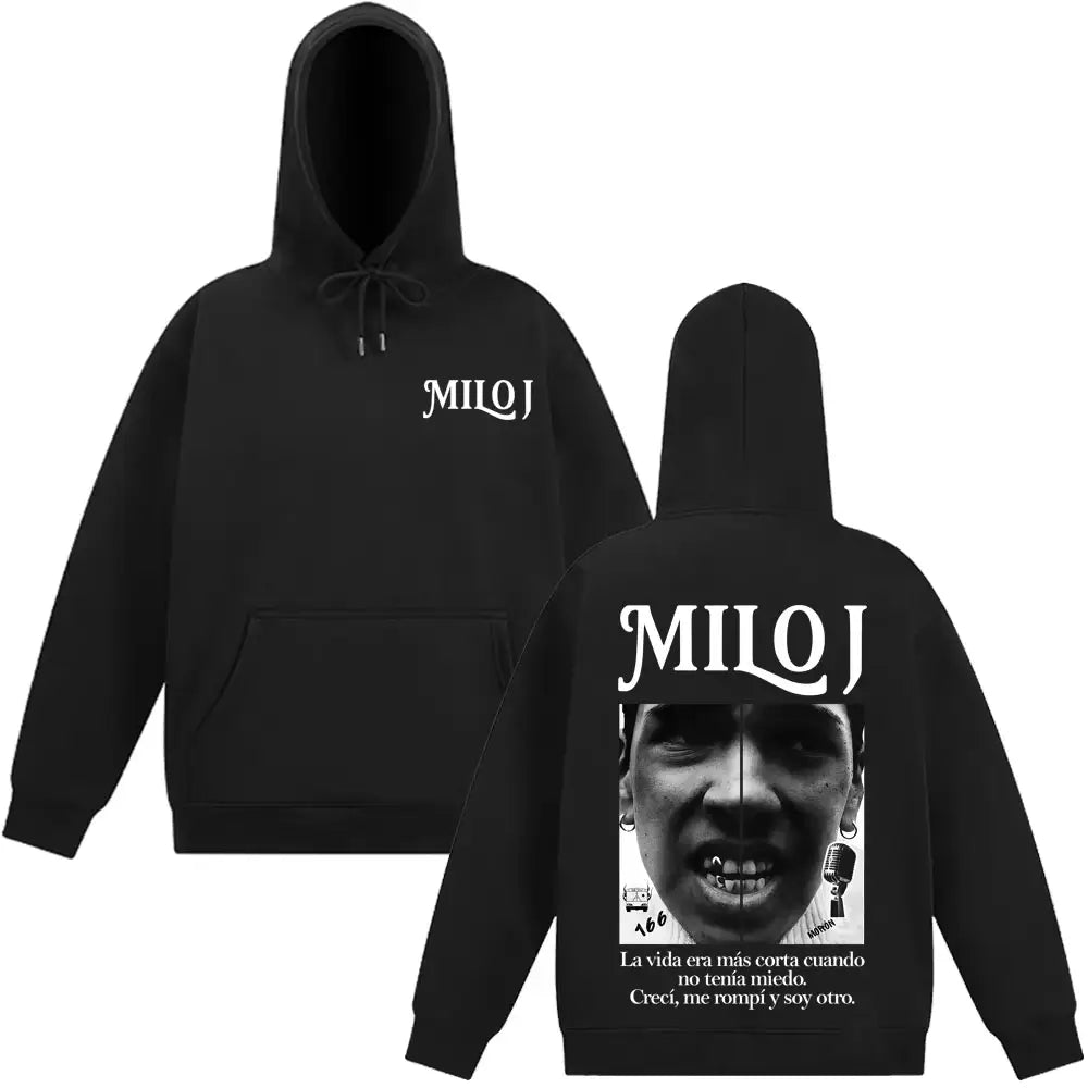 Rapper Milo J Vintage Graphic Hoodie Men’s Women Fashion Hip-hop Pullovers Long-sleeved Casual Harajuku High Quality Sweatshirts