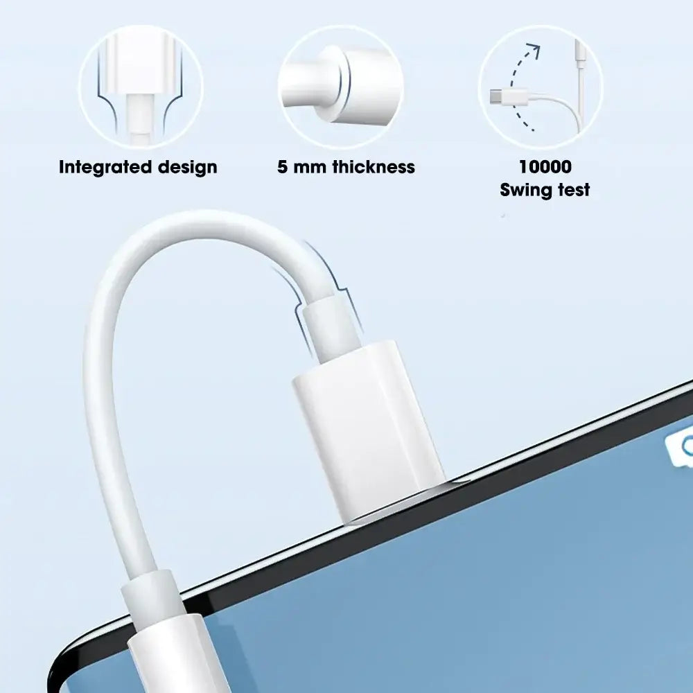 For IPhone 17 16 15 Plus Pro Max HiFi USB Type C To 3.5 Jack Earphone Adapter Type-C 3 5mm Audio Cable Converter
