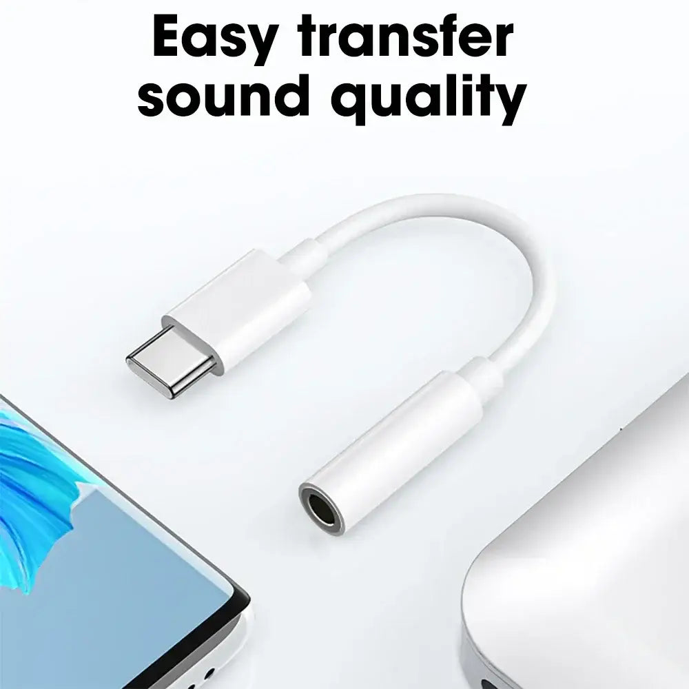 For IPhone 17 16 15 Plus Pro Max HiFi USB Type C To 3.5 Jack Earphone Adapter Type-C 3 5mm Audio Cable Converter