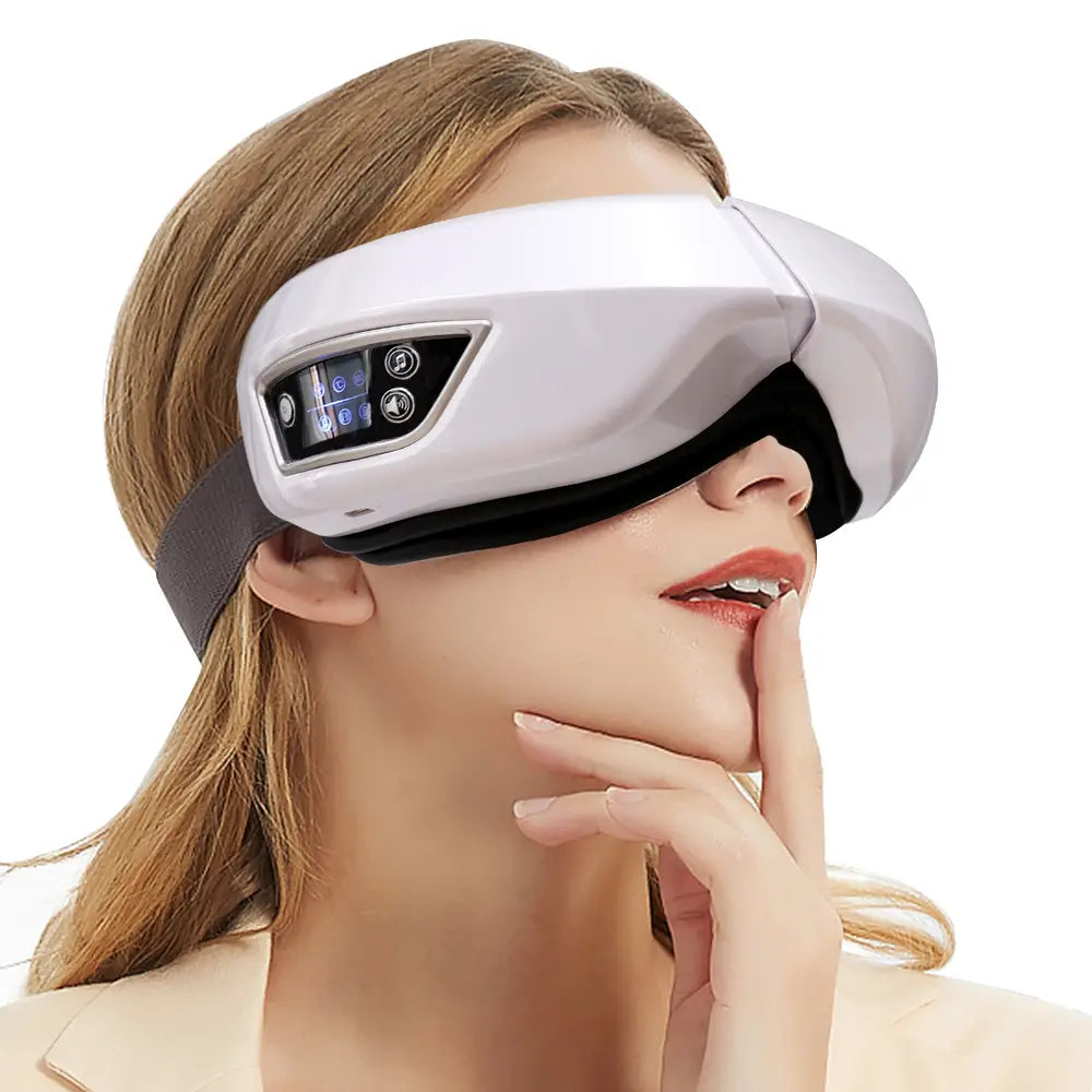 Eye Massager Smart Foldable Vibration Airbag Compress Eye Massage Instrument Bluetooth Music Eye Care Glasses Eye Relax Fatigue