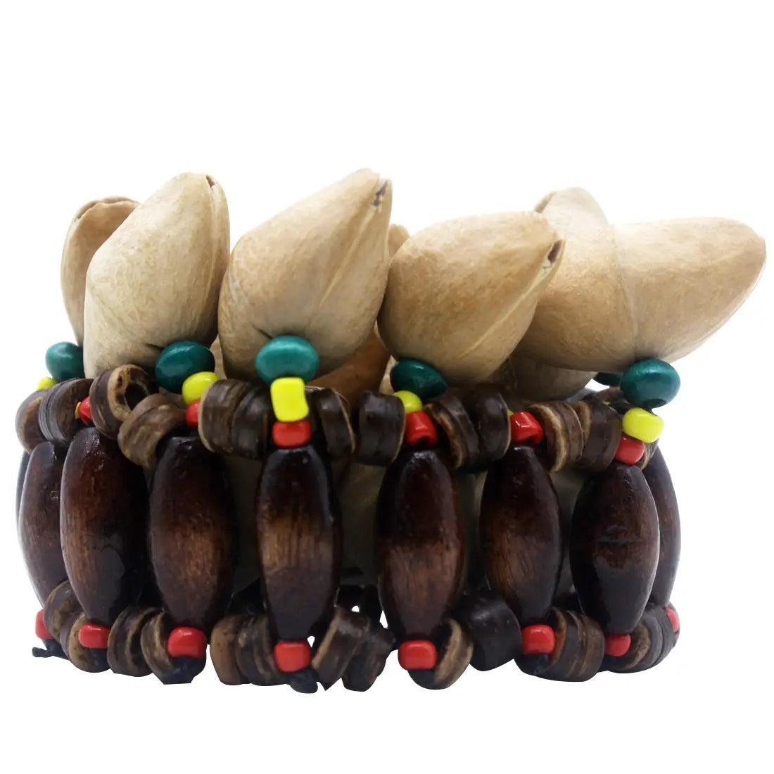 Handbells Handmade Nuts Shell Bracelet Handbell for Djembe African Drum Conga Percussion Accessories Gift Musical Instrument