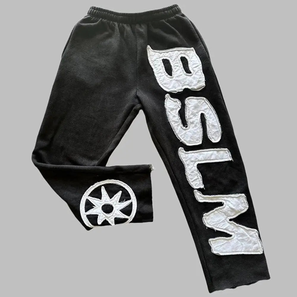 Men Women autumn winter Pants new hoodie personalized street style Harajuku high street hip-hop letter embroidery fashion casual