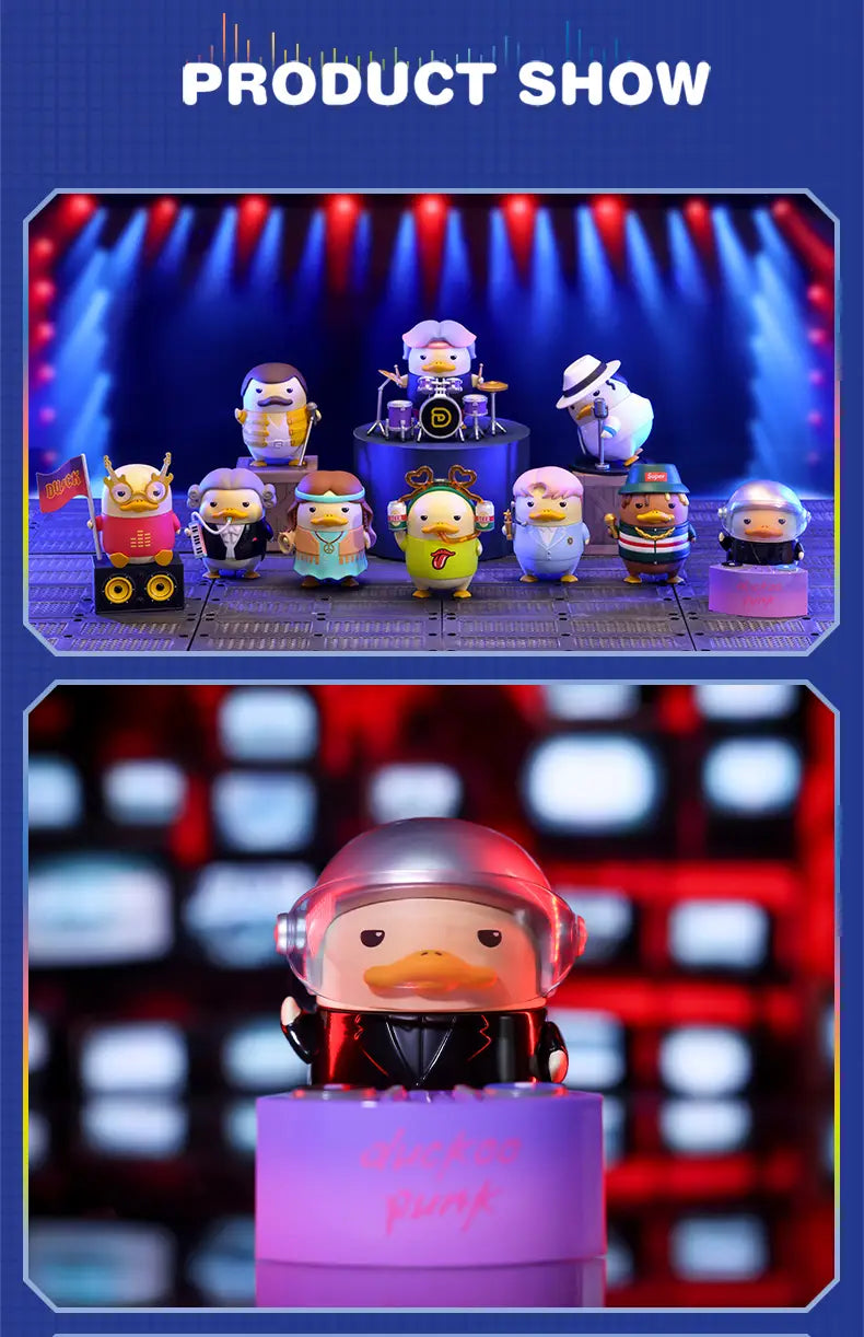 POP MART Duckoo Music Festival Series Blind Box Guess Bag Mystery Box Toys Doll Cute Anime Figure Desktop Ornaments Collection