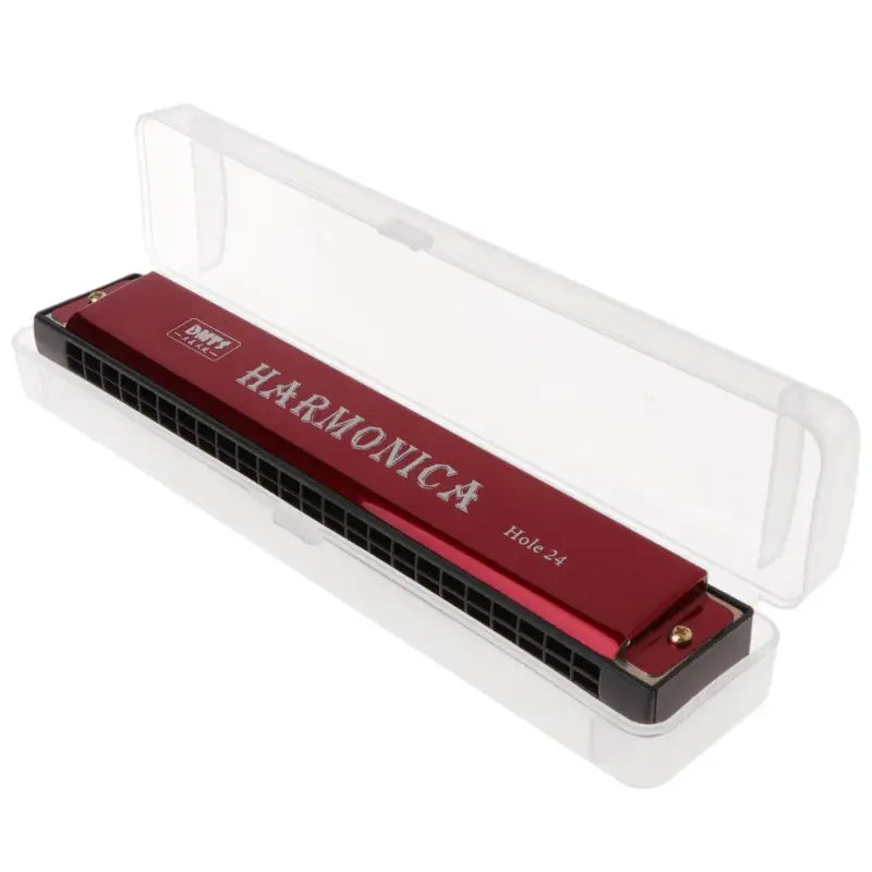 Professional 24 Hole Harmonica Mouth Metal Organ Beginners Musical Instruments Harmonica Harp Harmonium Blues Clues Harmonica