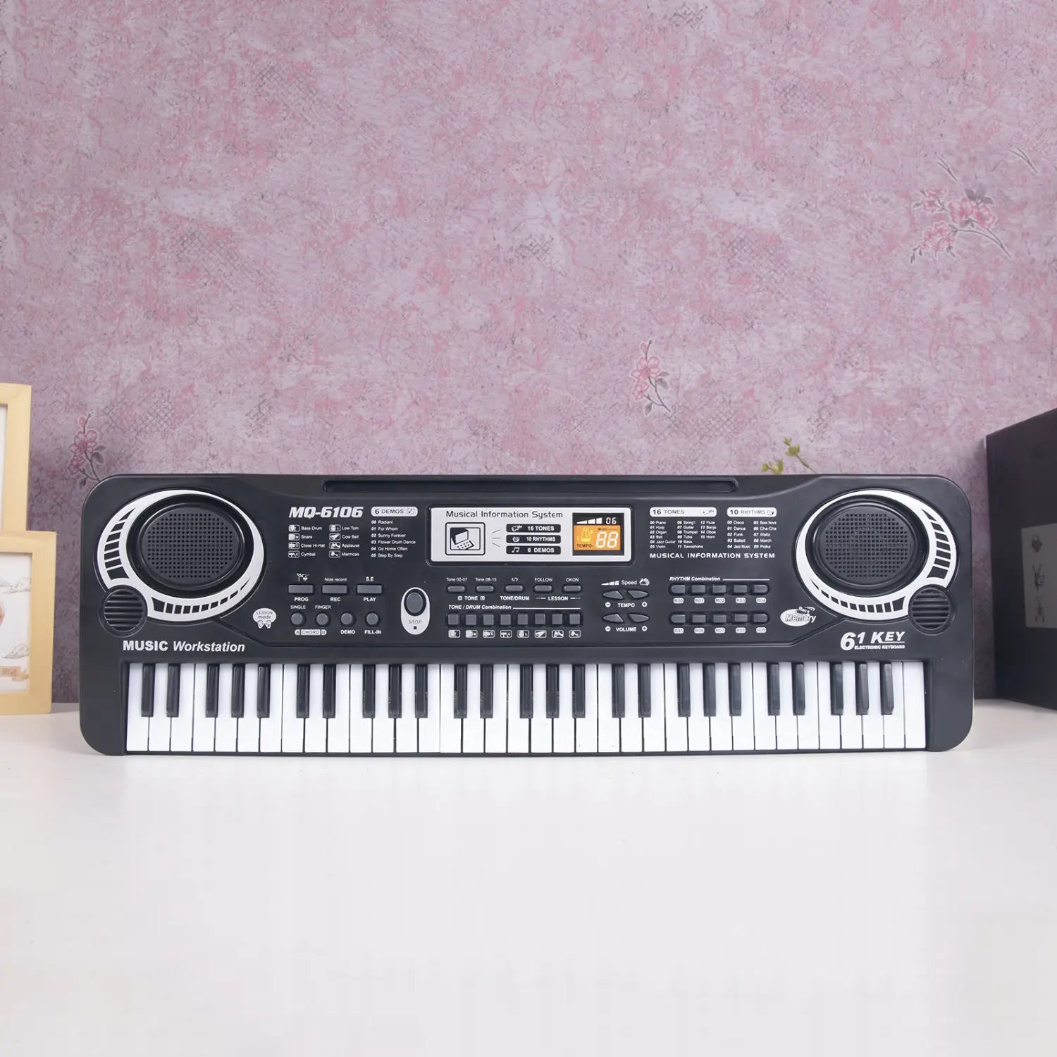61 Keys Black Digital Music Electronic Keyboard KeyBoard Electric Piano Kids Gift Musical Instrument