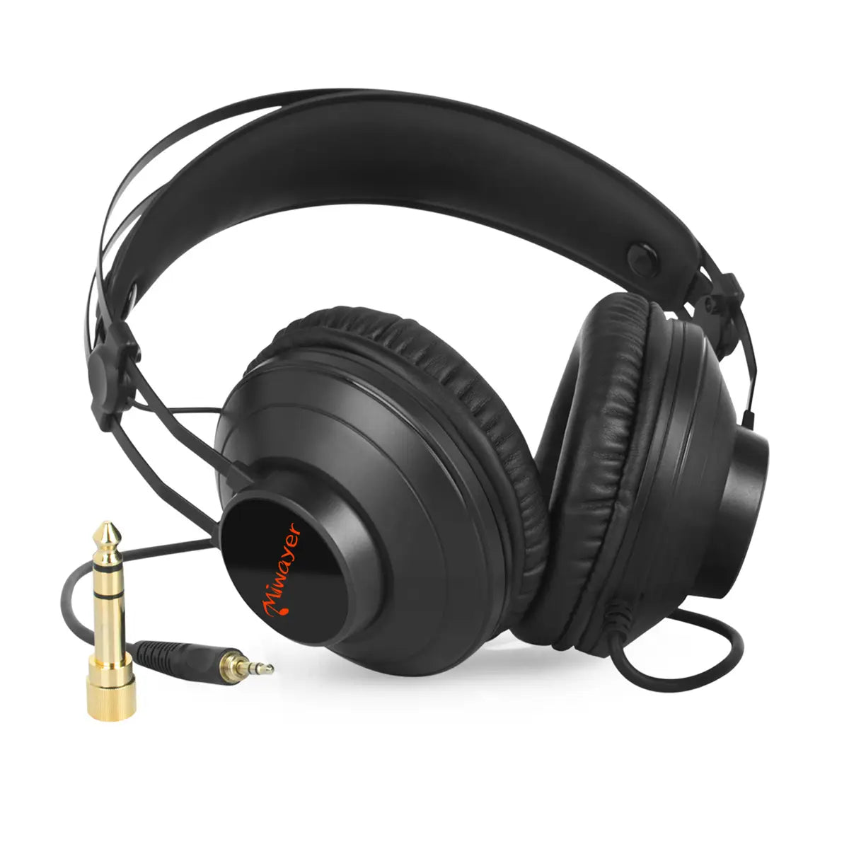 Studio Monitor Headphones Wired Over Ear Audio Recording Monitor Headset Noise lsolation Deep Bass for GuitarCellphone Mixer Amp