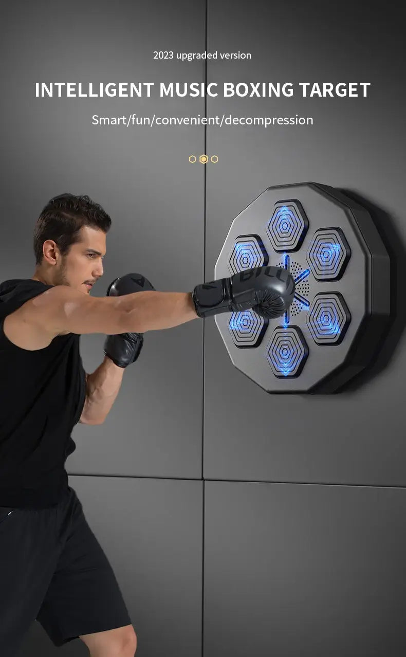 New Product Ideas 2024 APP Smart Wall Mount Bluetooth Music Boxing Machine Boxing Arcade Machine For Boxing Training With Gloves