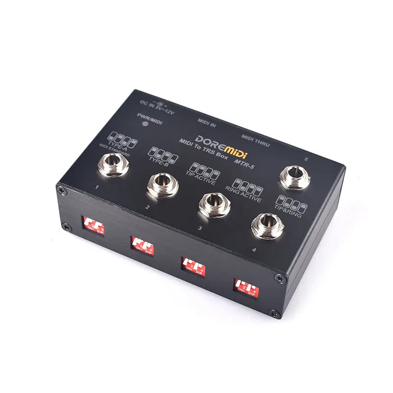 MIDI THRU To TRS Box Is Convert MIDI Five-pin DIN Interface Into TRS Interface Convert One MIDI Input Into Five TRS Outputs