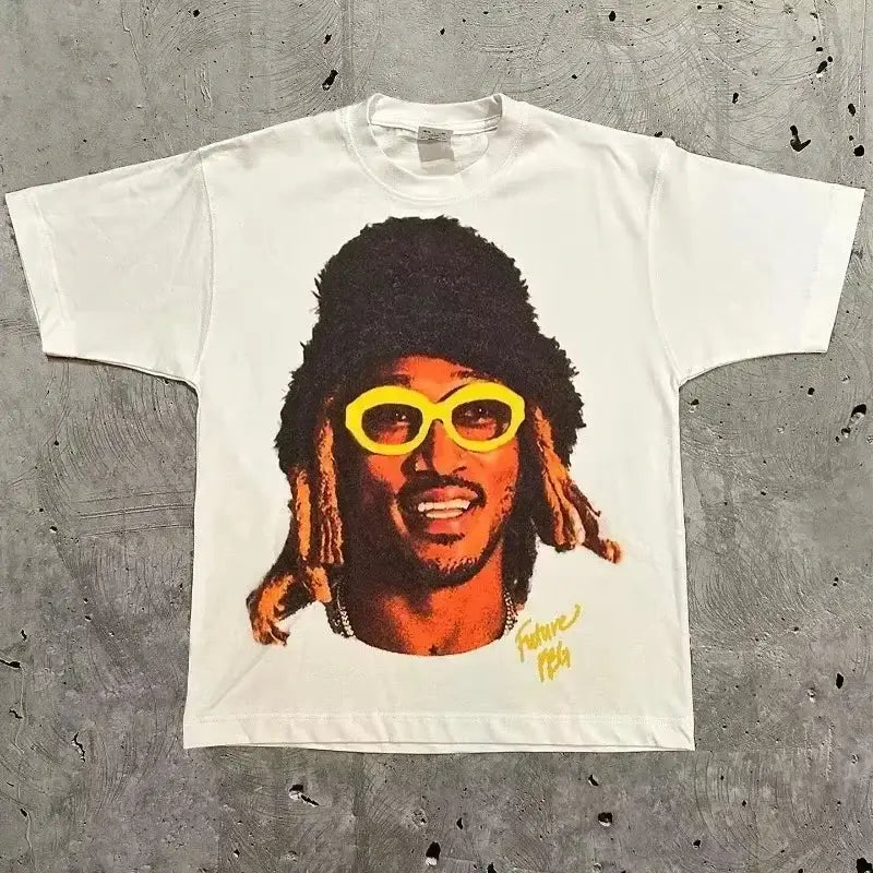 Rapper Frank Retro Graphic T Shirt Men’s Hip Hop Ocean Album Clothing T-Shirts Y2k Unisex Blond Fashion Oversized Cotton T-shirt