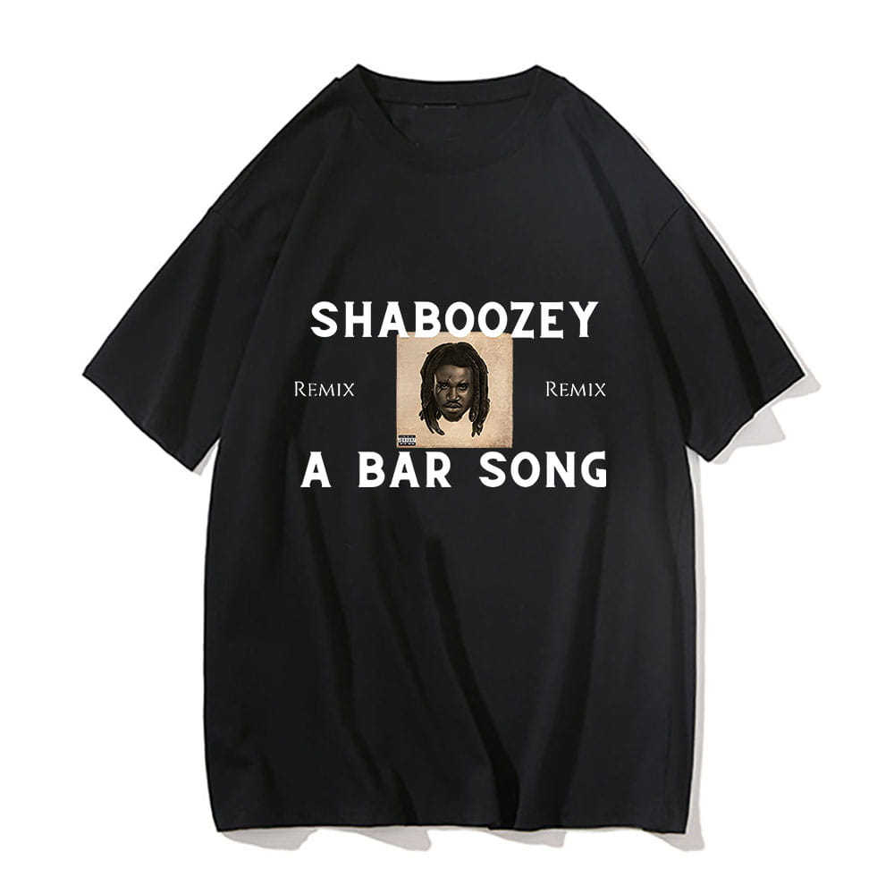 Hip Hop Remix A Bar Song T-shirt Shaboozey Graphic Printing Grunge Tee-shirt Short Sleeve Cotton Tshirt Sudaderas Punk Clothes