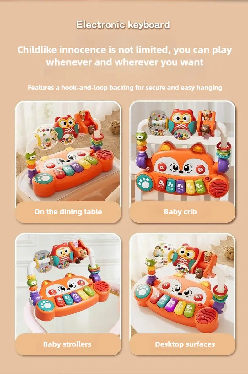 Electronic Keyboard Multifunctional Baby Mini Piano with Lights Music Toddlers Musical Instruments Educational Toys Kids Gifts