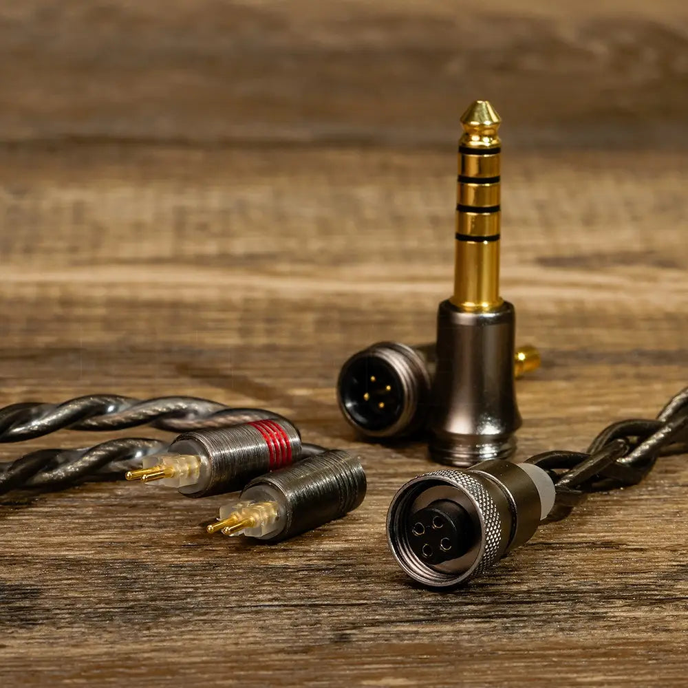 HiFiGo DUNU x Gizaudio DaVinci 2DD + 4BA Hybrid In-ear Monitor Earphones with 3.5mm + 4.4mm Swappable Termination Plugs Cable