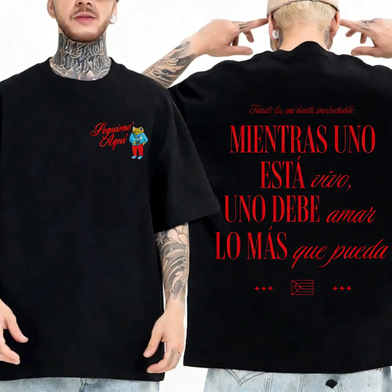 Rapper Bad Bunny Merch T-shirt Fashion Hip Hop Pop Music Short Sleeve T-shirts Men Women Casual Loose Cotton T Shirts Streetwear