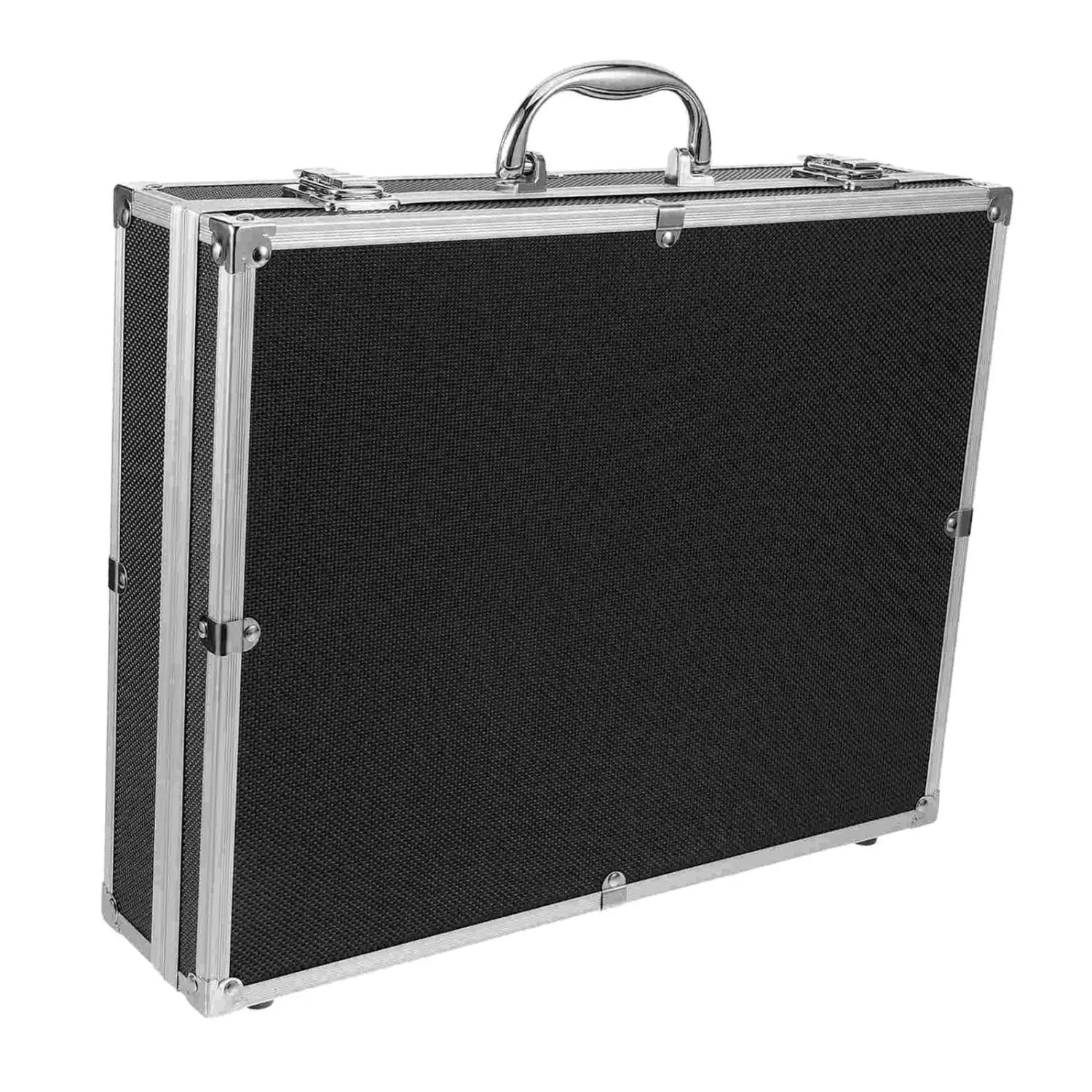 Microphone Carrying Studio with Sponge Vocal Microphones Hard Case Instrument Box for 4 Mics Storage Broadcast Equipment Mixer